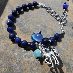 No. 1 Handmade bracelet with unicorn charm